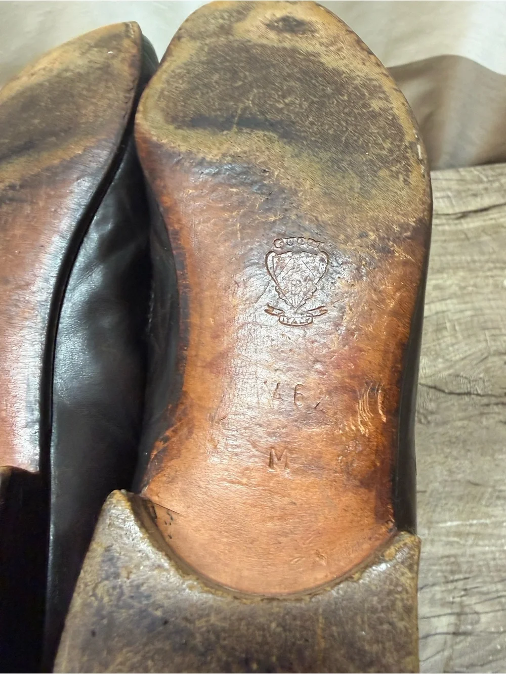 Authentic Gucci Mens Leather Horsebit Loafers Made in Italy Classic size 46